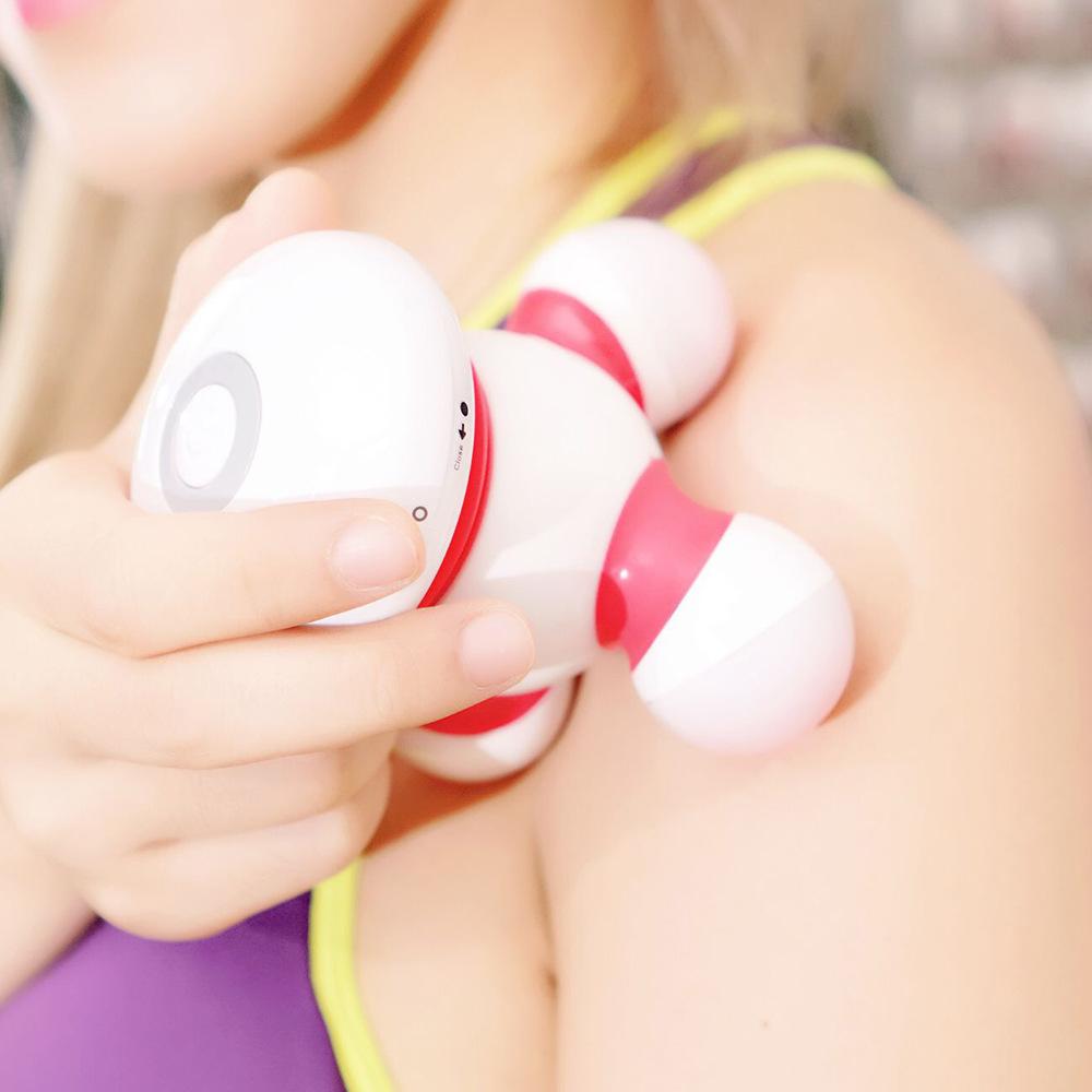 Máy Mát Xa Di Động Mini Di Động Có Đèn Led Cho Tay Đầu Cổ Lưng Chân Tay Sạc
