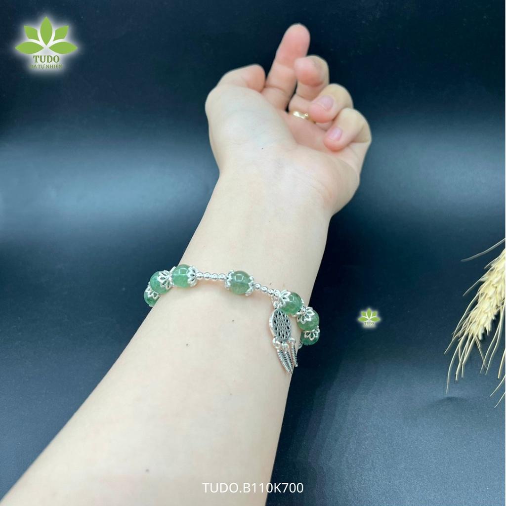 Vòng Tay Nữ Đẹp - Vòng Phong Thủy Mệnh Mộc Hỏa TUDO B110K700 VCBTADX Charm Bạc Dreamcatcher - Sức Khỏe Như Ý