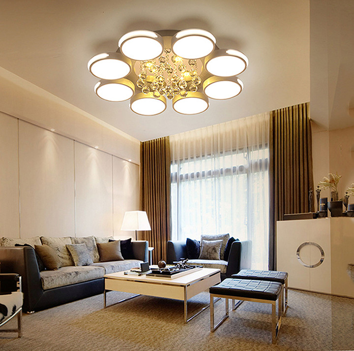 Đèn chùm pha lê phòng khách đẹp - HOMELADY05