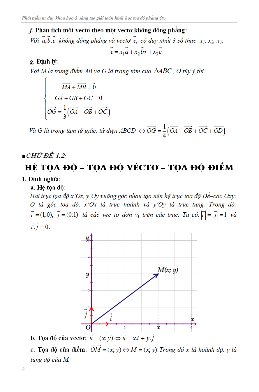 Phát Triển Tư Duy Khoa Học Và Sáng Tạo Giải Toán Hình Học Tọa Độ Phẳng OXY - KV