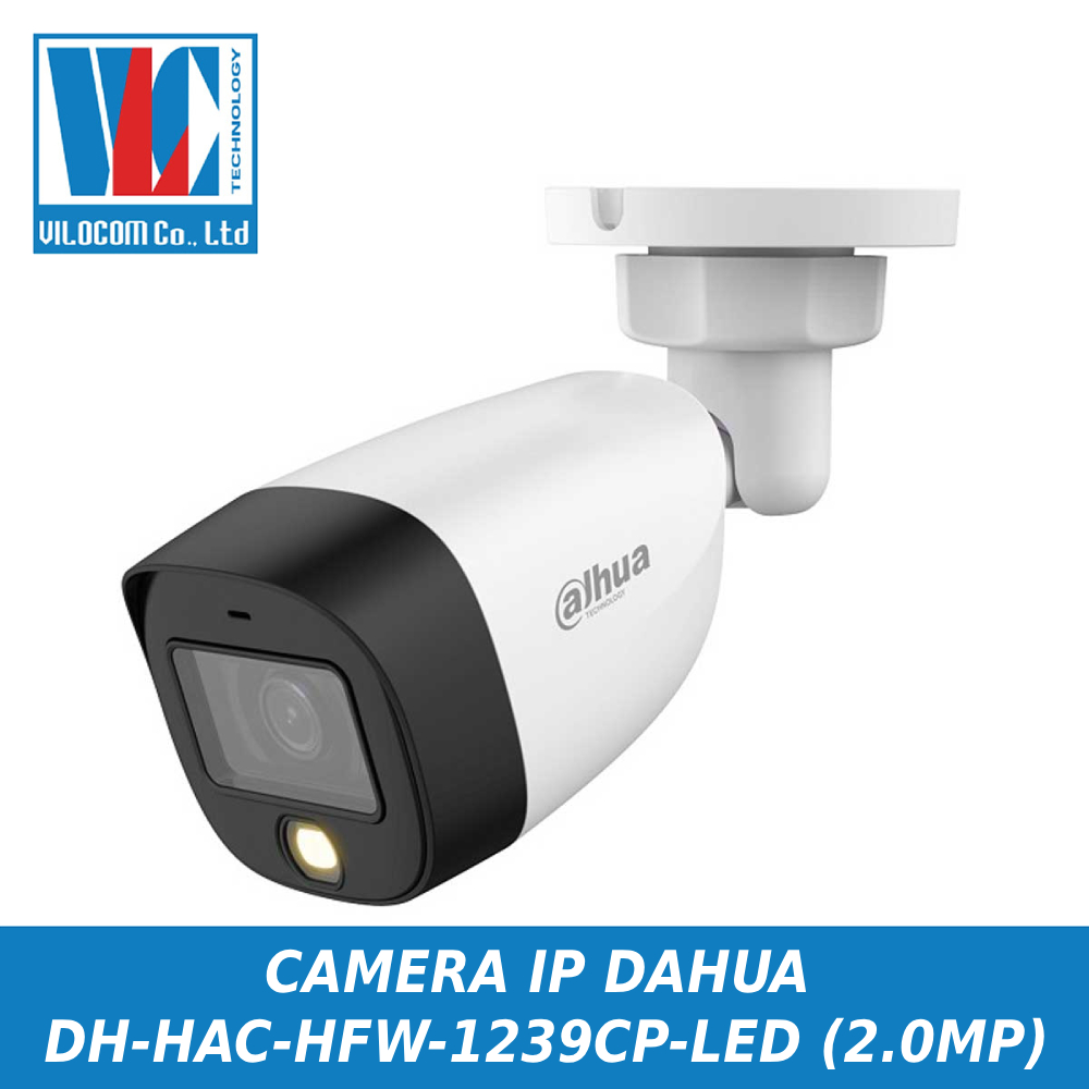 Camera IP Dahua DH-HAC-HFW1239TLMP-LED-S2-VN (2.0MP) và CMR IP Dahua DH-HAC-HFW-1239CP-LED (2.0MP) - Hàng chính hãng