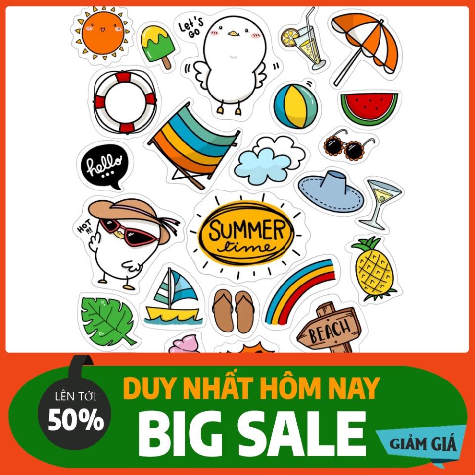 Combo 10 sheet sticker dán đồ chơi cực xinh xắn, phù hợp cho sổ tay, laptop, mũ bảo hiểm và vali.