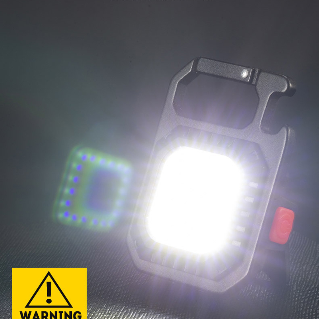 Đèn LED Mini Móc Khóa Siêu Sáng Tiện Dụng US ARMY, Đèn Pin COB Dã Ngoại Thường Ngày, Sạc TYPE-C Tiện Dụng Dung Lượng PIN 500mAh Full Hộp Sạc- HÀNG CHÍNH HÃNG