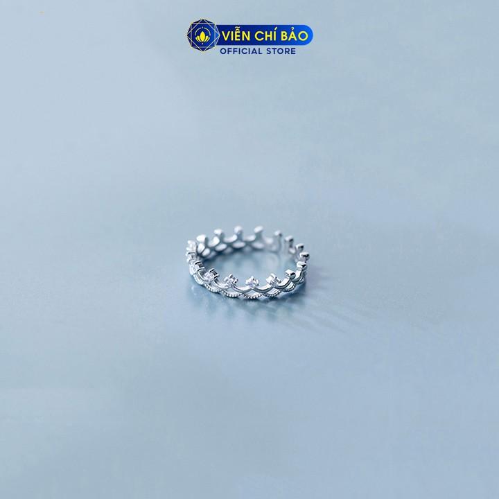 Nhẫn bạc nữ Viễn Chí Bảo Nhẫn vương miện chất liệu bạc 925 phong cách nữ tính N400768