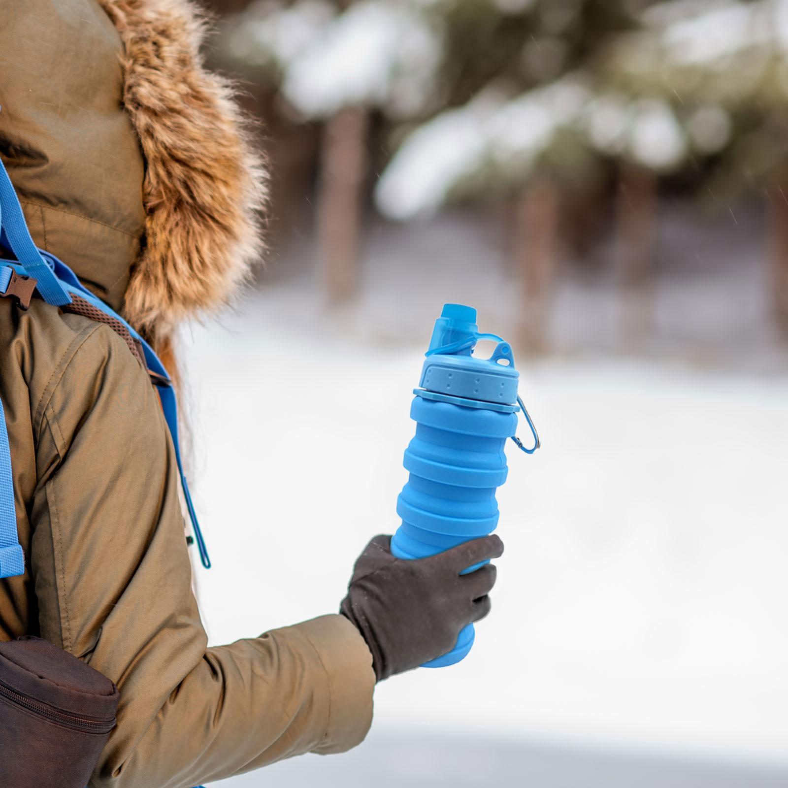 Sports Drink Bottle Durable Collapsible Water Bottle for Bike Outdoor Hiking