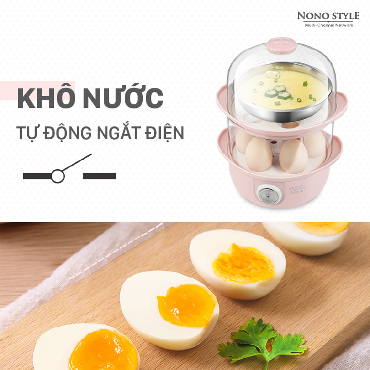 Máy Hấp Trứng Mini (2 Ngăn) LOTOR ZDQ-01 - Hàng Chính Hãng