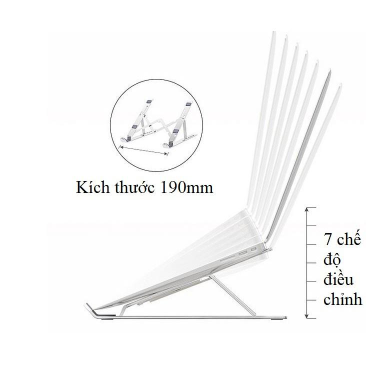 Giá đỡ laptop máy tính bảng ipad gấp gọn đa năng hợp kim nhôm kết cấu chữ M siêu sắc chống rung