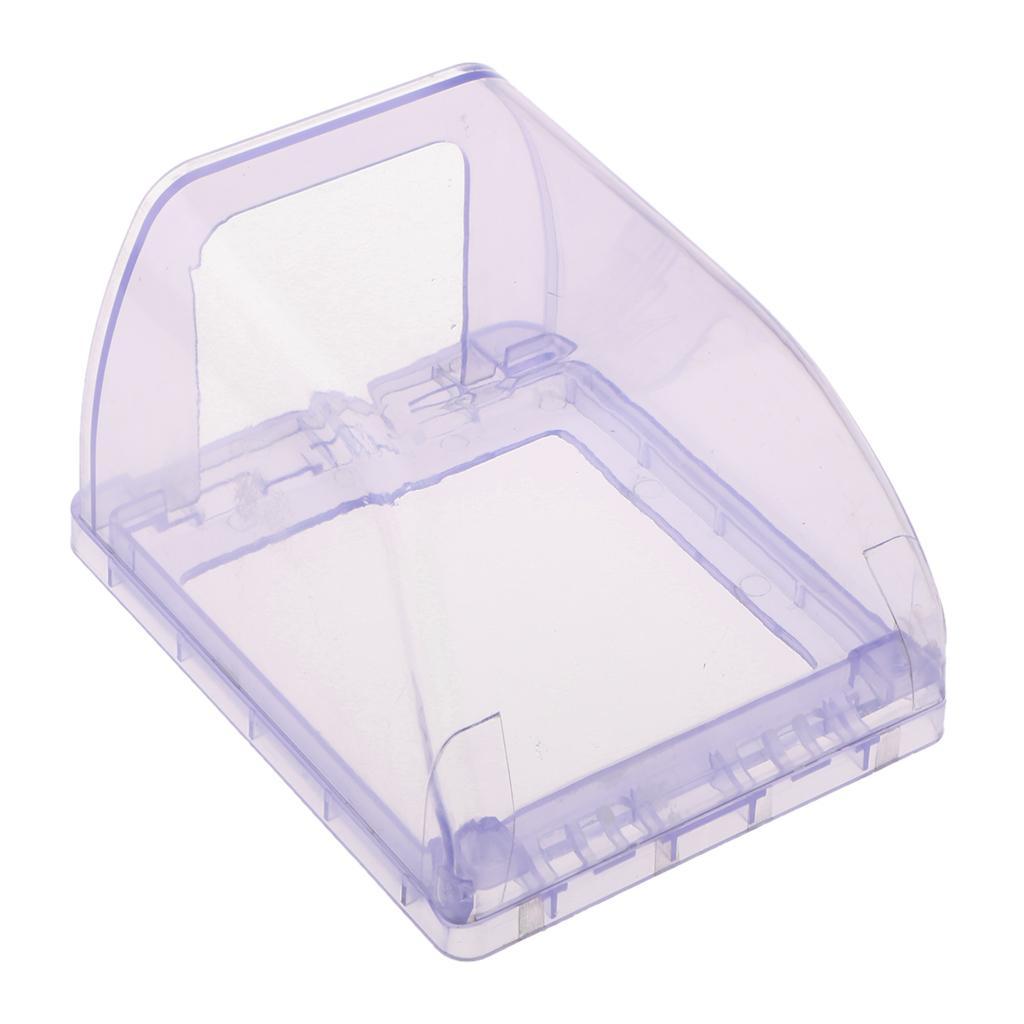 2 Pieces Home-Mounted Switching Waterproof Socket Flip Waterproof Enclosure Box Blue