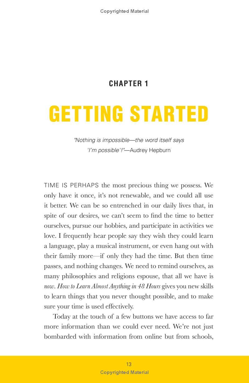 Sách ngoại văn: How To Learn Almost Anything In 48 Hours - The Skills You Need To Work Smarter, Study Faster, And Remember More!