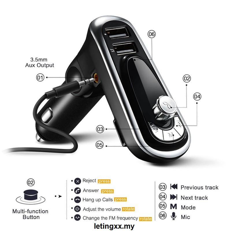 Máy Nghe Nhạc Mp3 Bluetooth Cho Xe Hơi