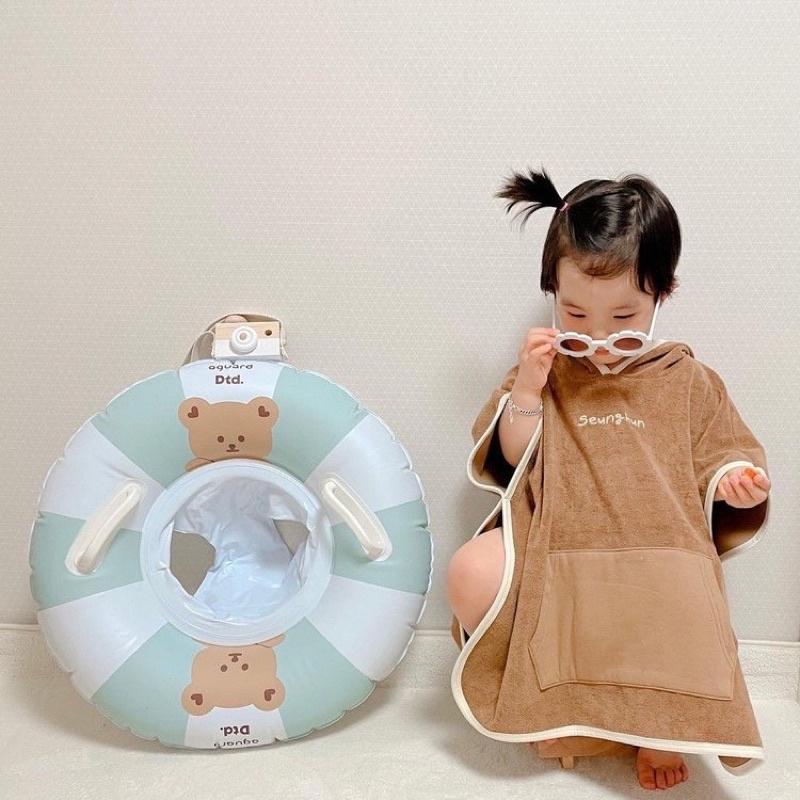 Phao gấu Hàn Quốc dễ thương chống lật dành cho bé 0-4 tuổi - tặng kèm bơm tay