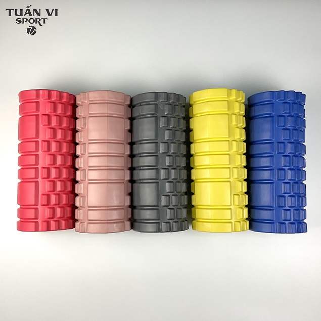 Con lăn Massage giãn cơ phục hồi cơ hỗ trợ tập luyện tập Thể dục Thể thao Gym, Yoga - Eva Foam Roller Size 33 x 14 cm