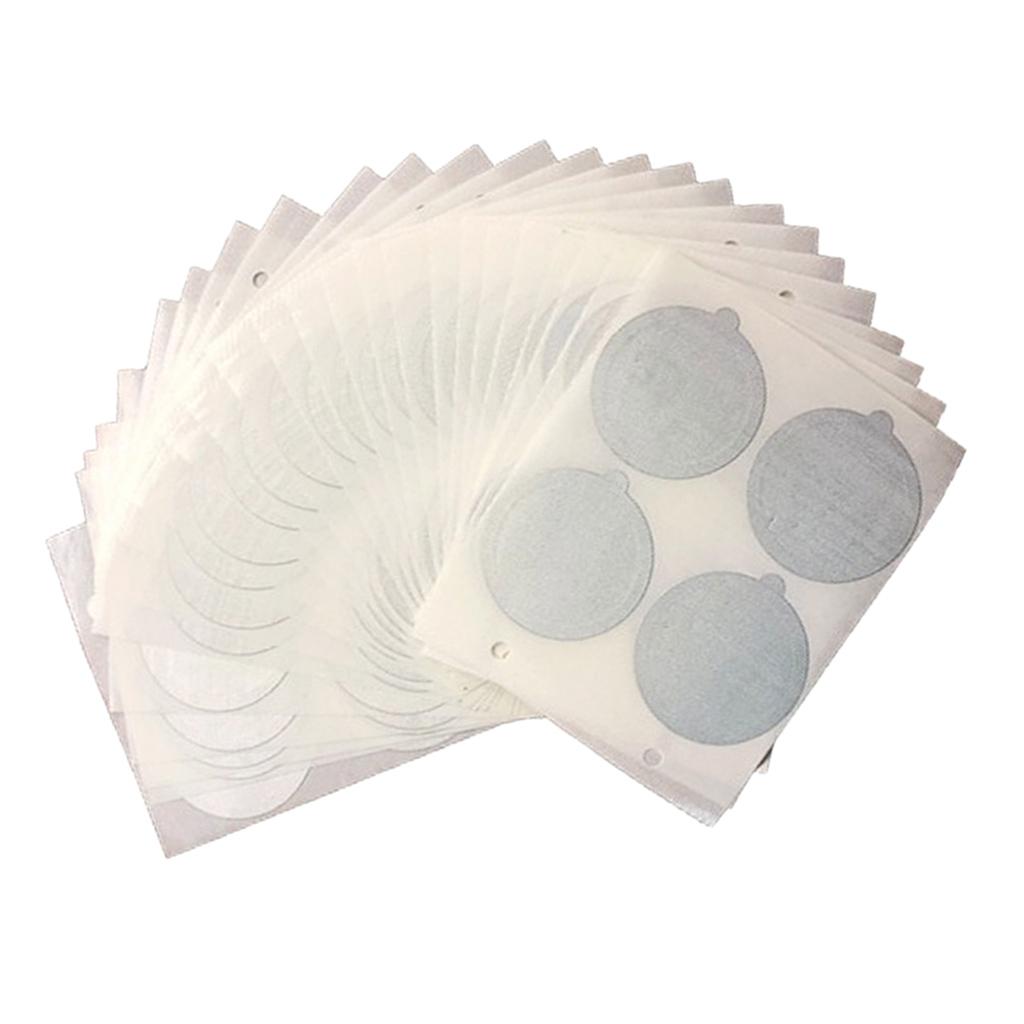 100pcs Single Reusable Cups Filter Aluminum Espresso Lids For Coffee Makers
