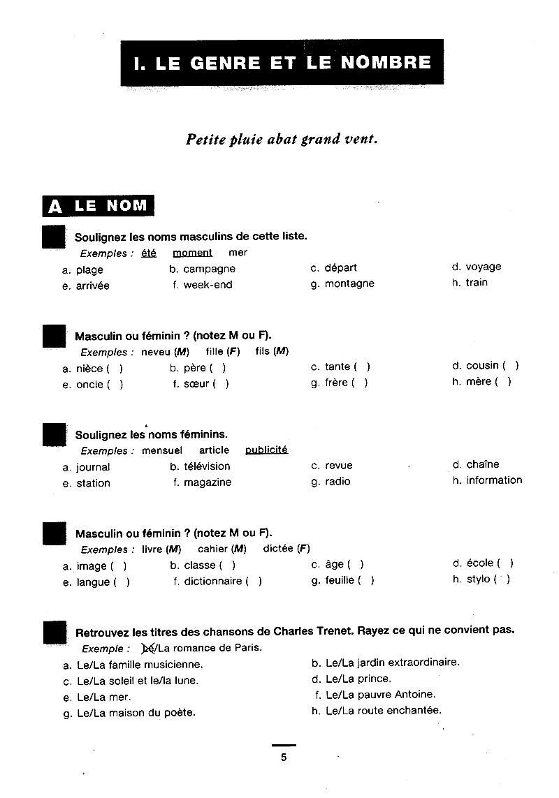 450 Nouveaux Exercices - Grammaire (Niveau Débutant)