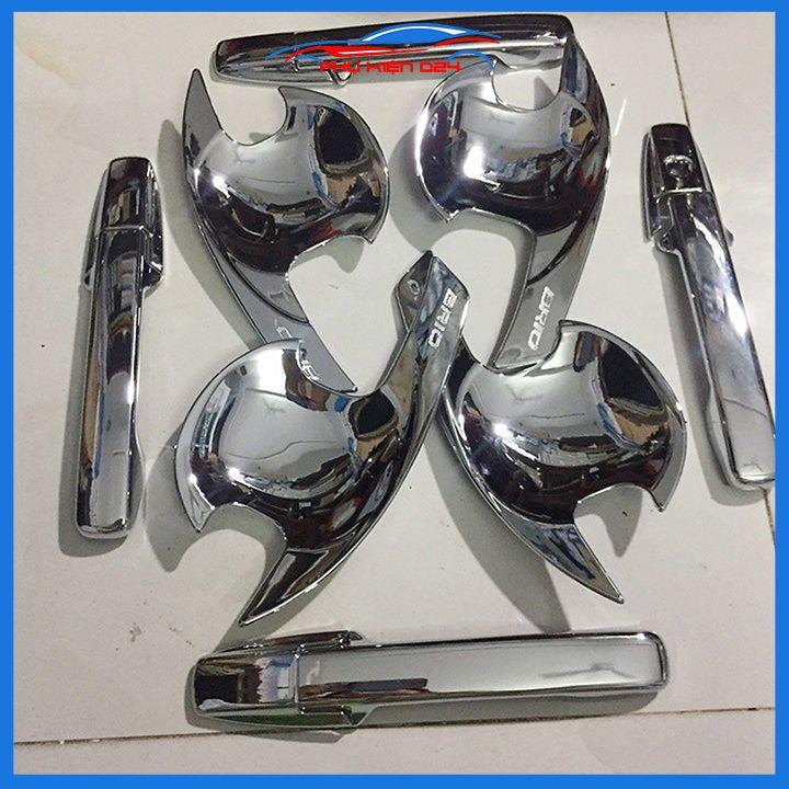 Ốp tay hõm mạ crom Brio 2019 sáng bóng chống trầy bảo vệ cửa xe ô tô