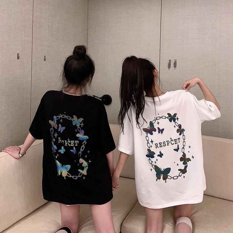 Áo phông BƯỚM SIÊU PHẨM phản quang 7 màu unisex