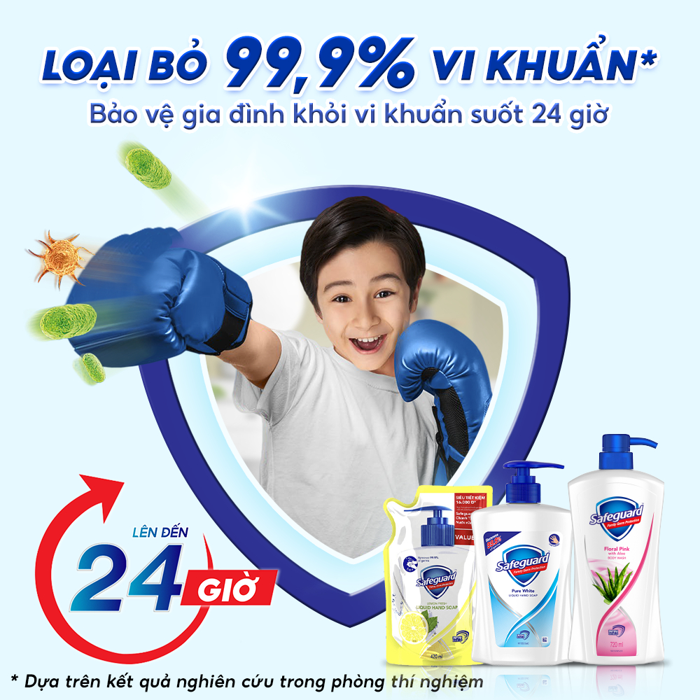 Sữa Tắm Safeguard Trắng Tinh Khiết 720ML