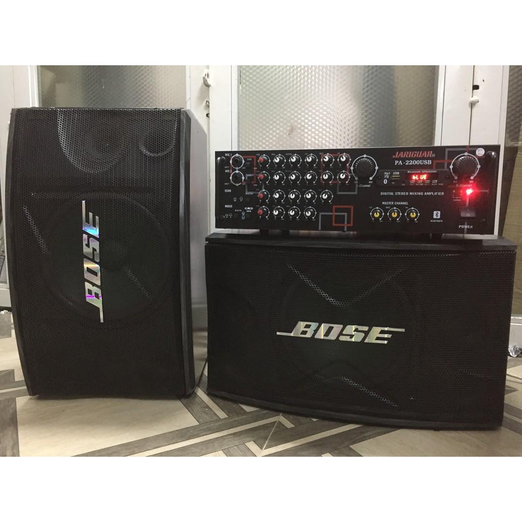 Trọn bộ dàn Karaoke gia đình: Amply BLUTOOTH và loa BO.SE 450 hát cực hay