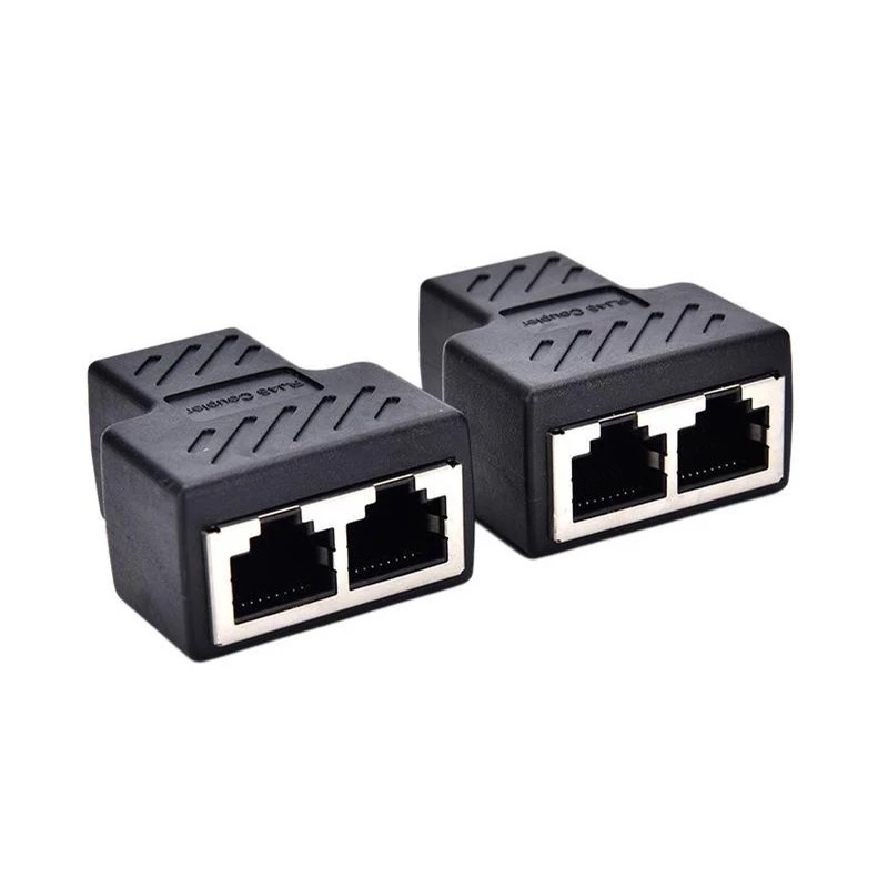  Đầu Nối Chia Mạng LAN RJ45 Từ 1 Ra 2 Cổng - Hàng Nhập Khẩu