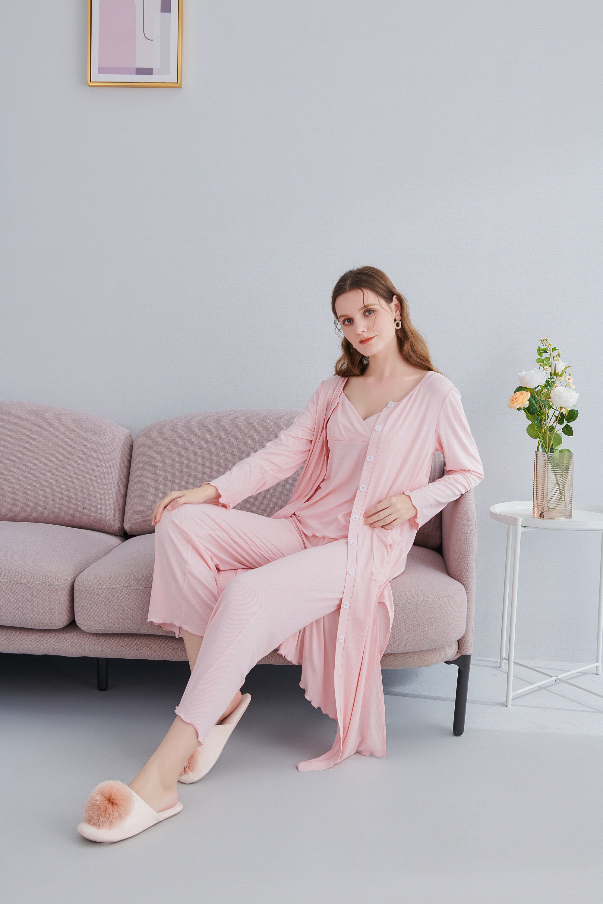 Pijama Bầu Sau Sinh Hàng Đẹp Cao Cấp, Siêu Mềm, Mịn, Mát, Thấm hút mồ hôi, Sảng khoái mát mẻ cho mẹ bầu giai đoạn trước và sau sinh mùa hè