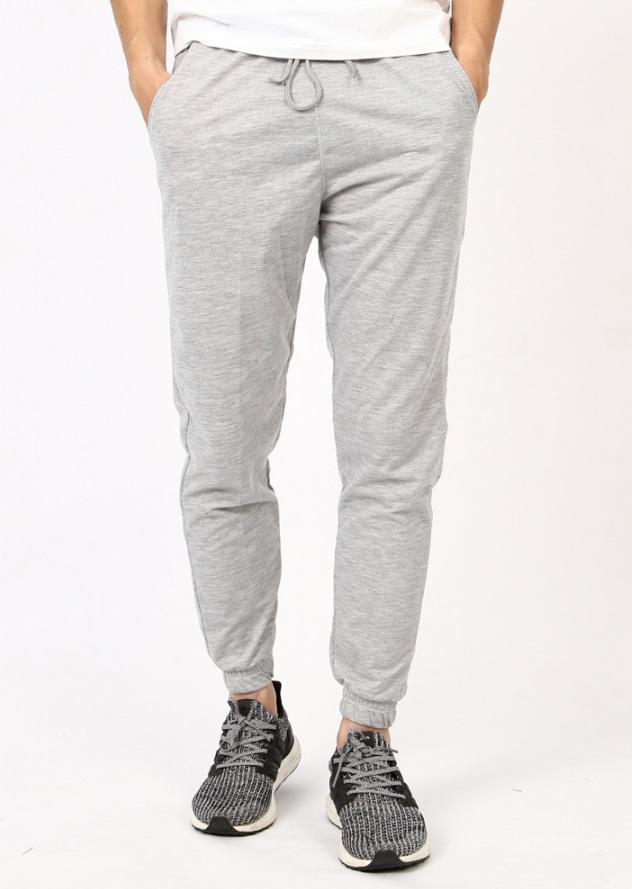 Quần Jogger Nam Nữ KOJIBA Chất Nỉ - Màu Ghi Sáng