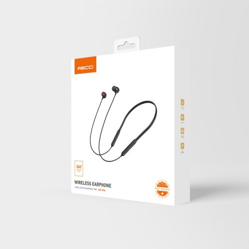 Tai nghe Bluetooth Recci W01 - Black - Hàng chính hãng