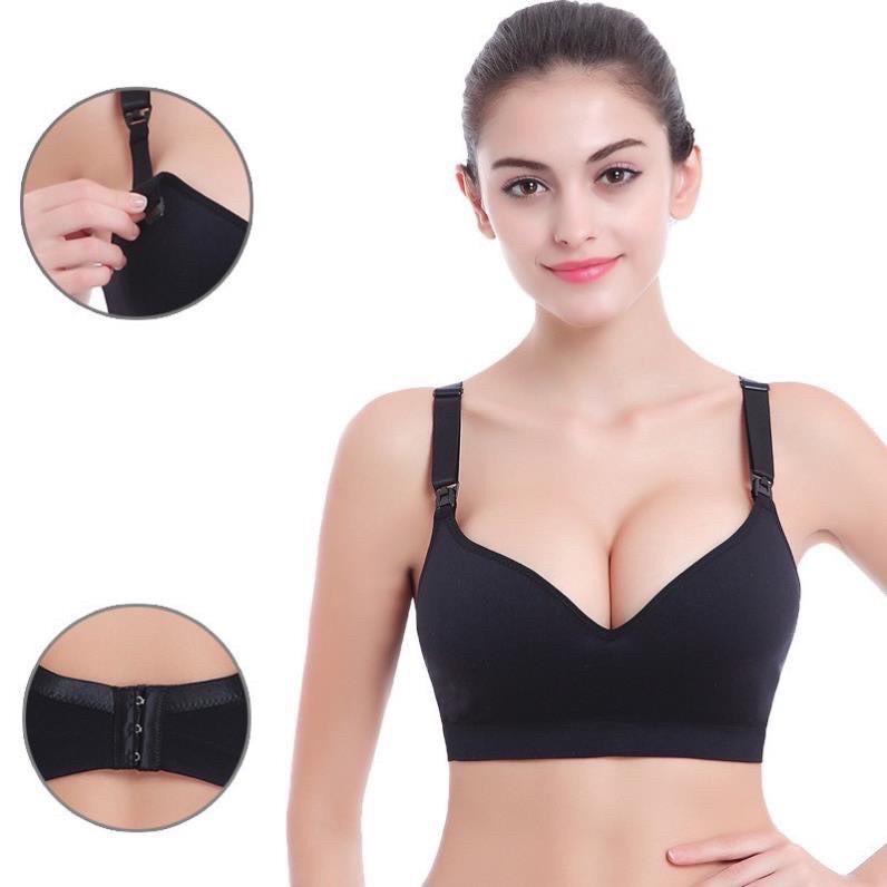 (AB11) áo Bra cao cấp chuyên dụng cho mẹ bầu va mẹ sữa (kèm mút nâng ngực