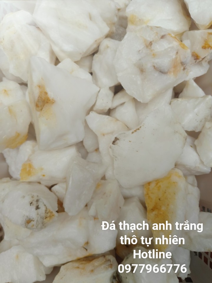 Đá Thạch Anh Trắng Thô Tự Nhiên Loại Đẹp (1 kg)