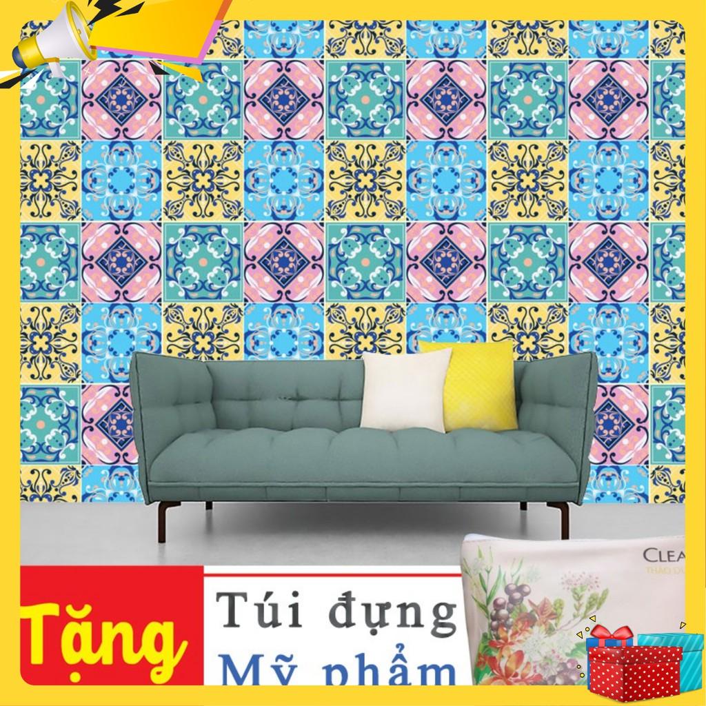 SẴN DECAL GẠCH BÔNG RETRO 36 Ô 20X20
