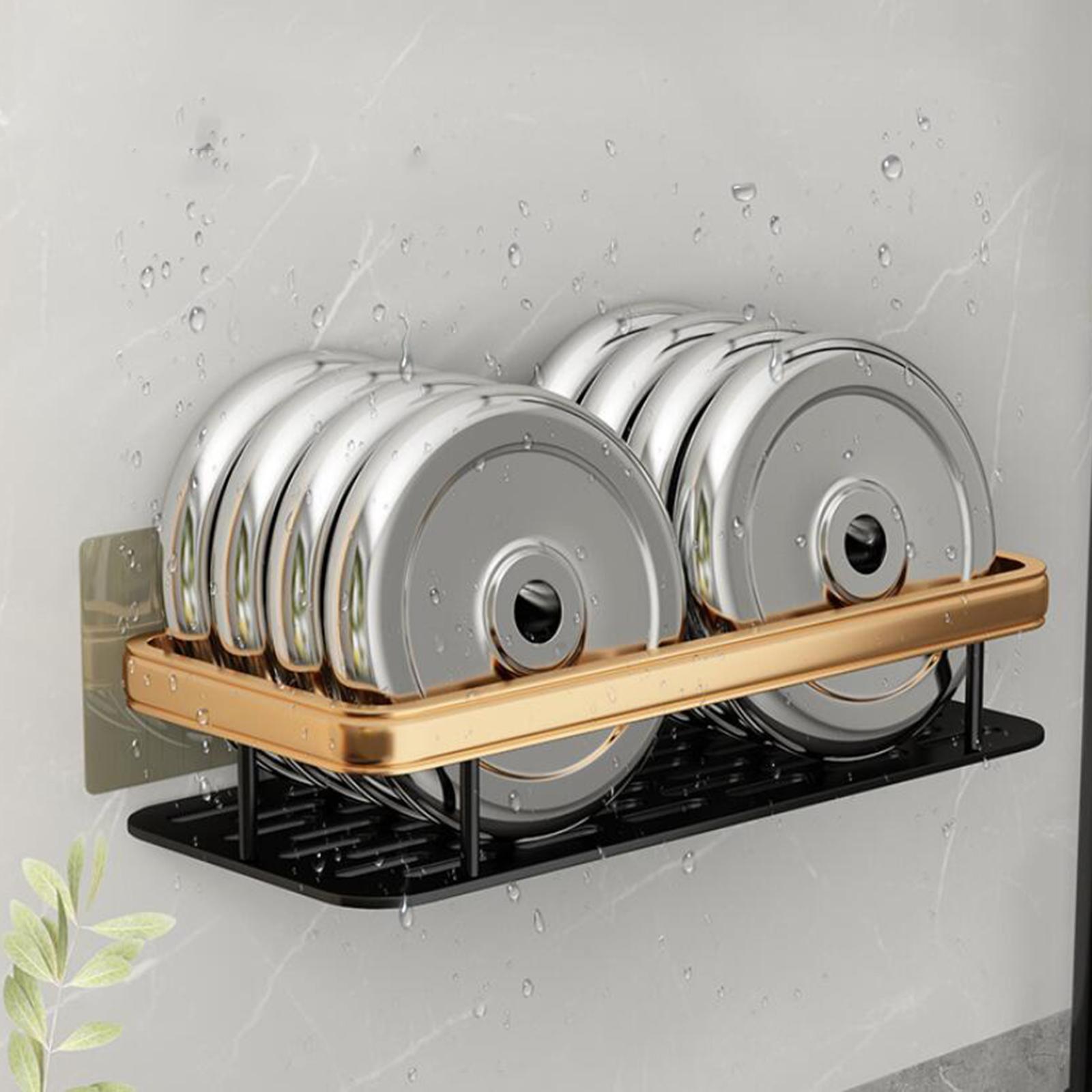 Shower Caddy Basket Punch-Free Rustproof Bathroom Shelf Shelves Storage Rack for Kitchen Hotel Restroom Bathroom Accessories Shower Shelf