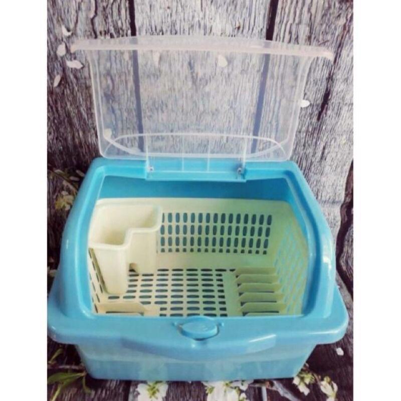 Giá úp bát có nắp đậy đa năng