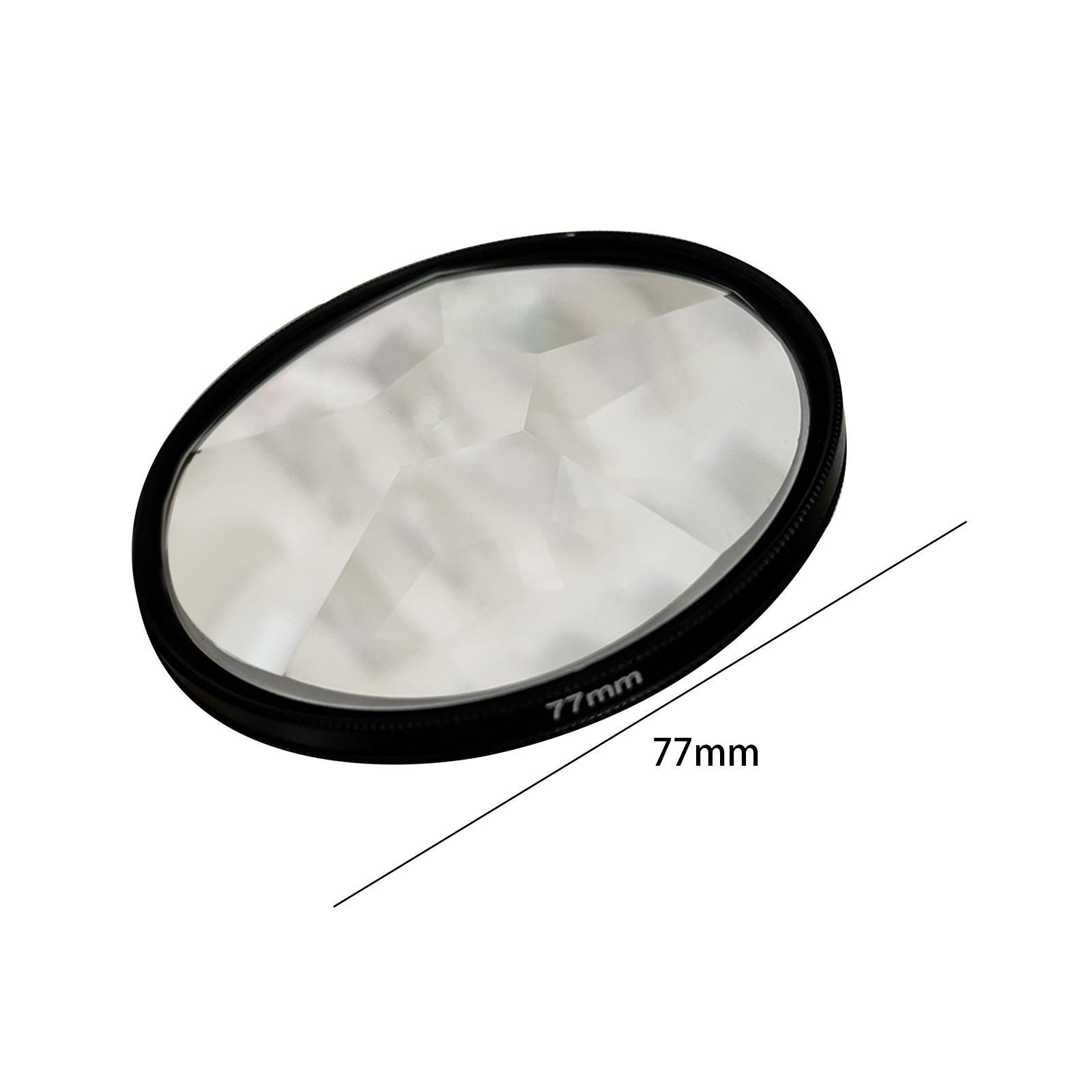 Professional 77mm Kaleidoscope Glass Slr Photographer Fractal Filter for Repeated Subjects Camera Filter