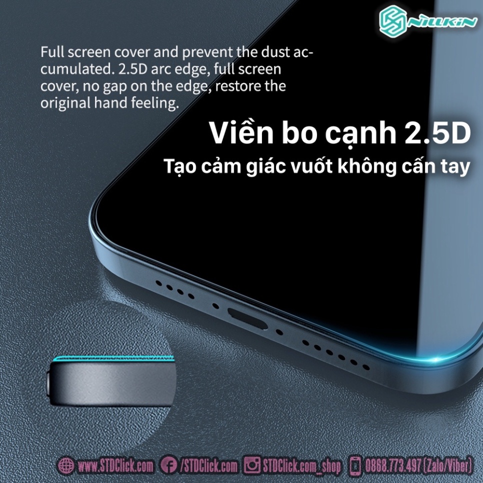 Hình ảnh KÍNH CƯỜNG LỰC DÀNH CHO ĐIỆN THOẠI IPHONE 15 PRO MAX - 15 PRO - 15 PLUS - 15 NILLKIN GUARDIAN CHỐNG NHÌN TRỘM