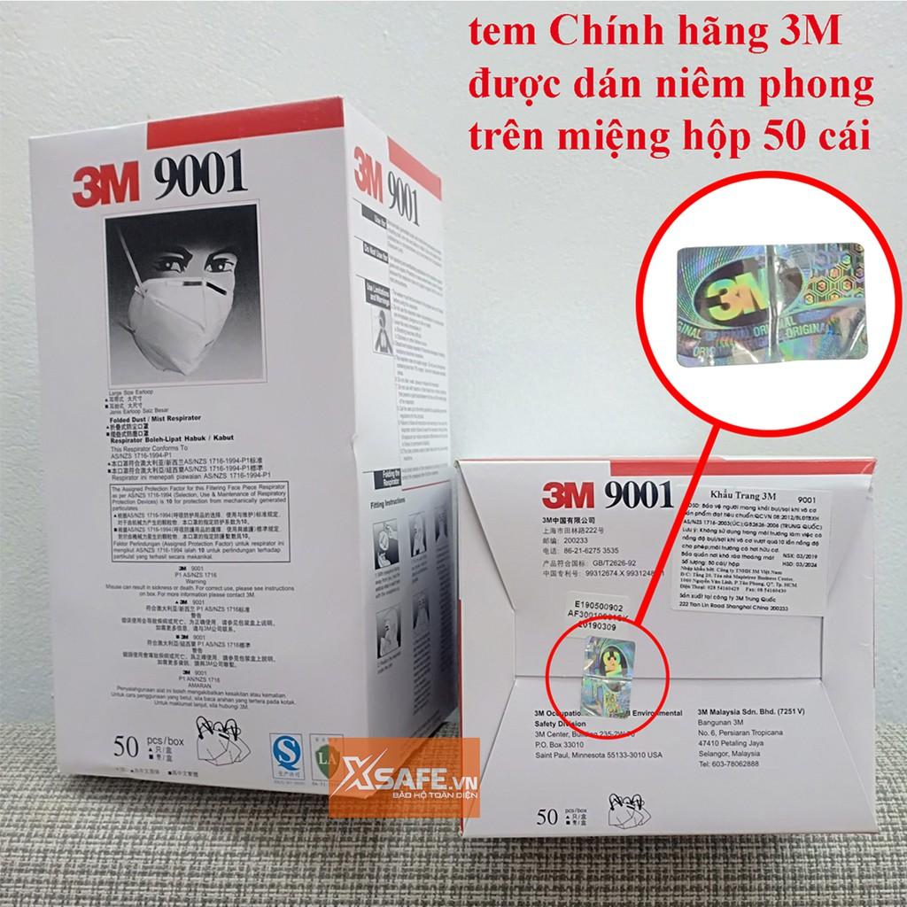 Khẩu trang y tế 3M 9001 Khẩu trang 3D kháng khuẩn, chống bụi mịn, phòng dịch, khẩu trang 3M - Sản phẩm chính hãng