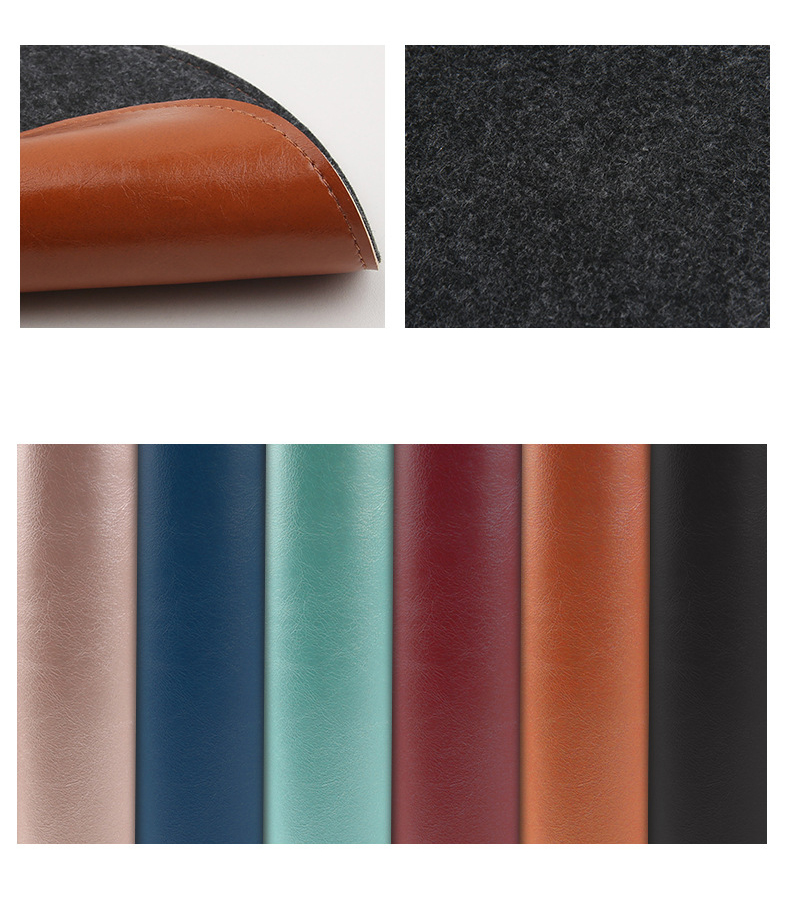 Miếng Lót Chuột Hình Tròn Bằng Da Microfiber Chống Trượt ( 22cm ) - Hàng Chính Hãng