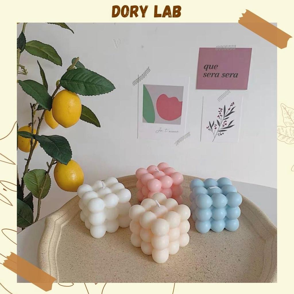 Nến Thơm Hình Khối Rubik Sáp Đậu Nành, Phụ Kiện Decor - Dory Lab