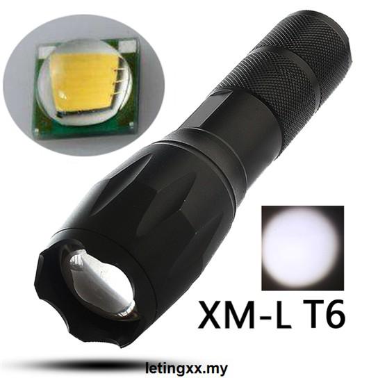 Đèn Pin Led 9000lm Xm-L2 U3 Siêu Sáng Chống Thấm Nước