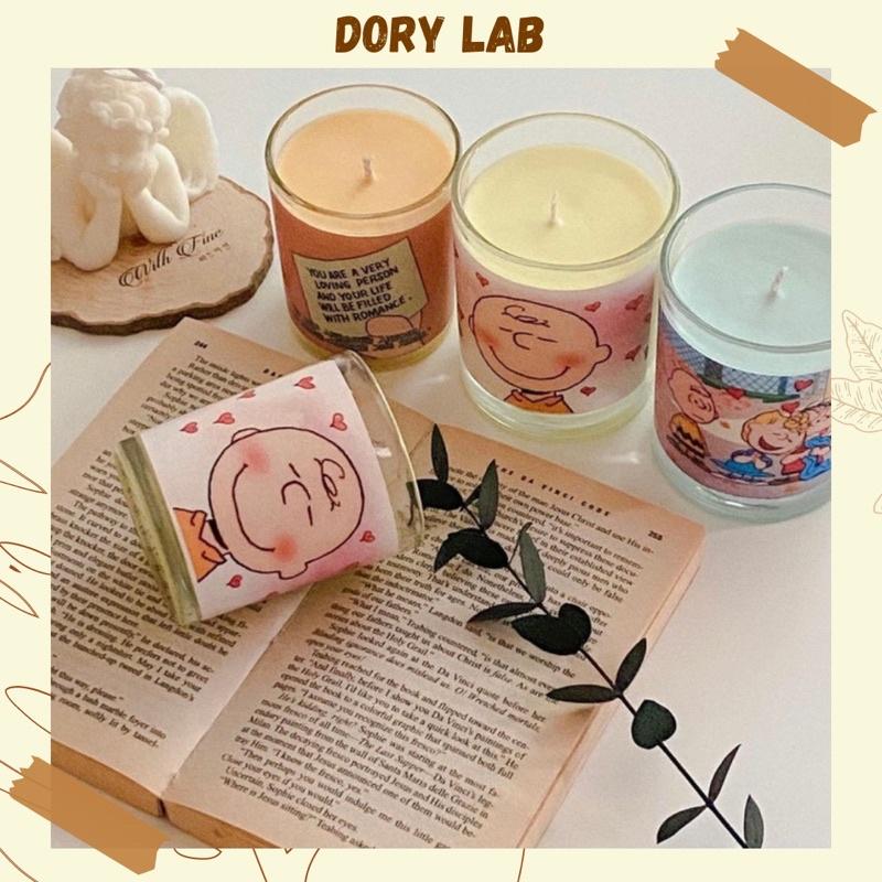 Nến Thơm Ly Tròn Màu Sắc Nhiều Mùi Thơm Sáp Đậu Nành Thiên Nhiên - Dory Lab