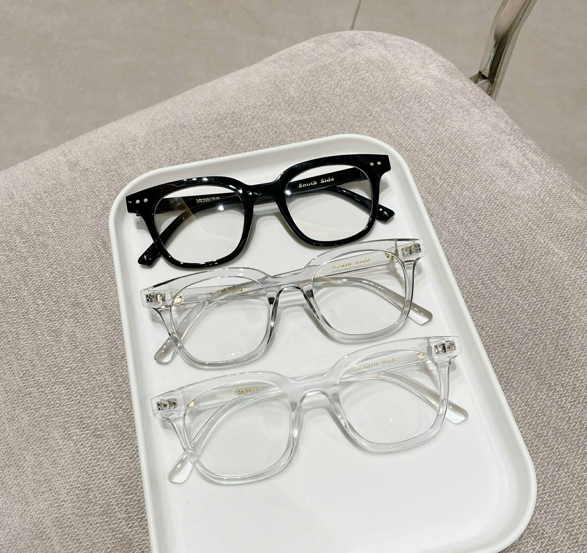 Kính mắt chống ánh sáng xanh dáng vuông basic cao cấp cho nam nữ