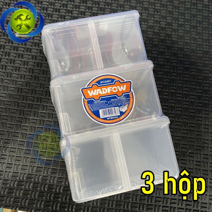 COMBO 3 hộp nhựa trong suốt WADFOW kích thước 150x105x80mm