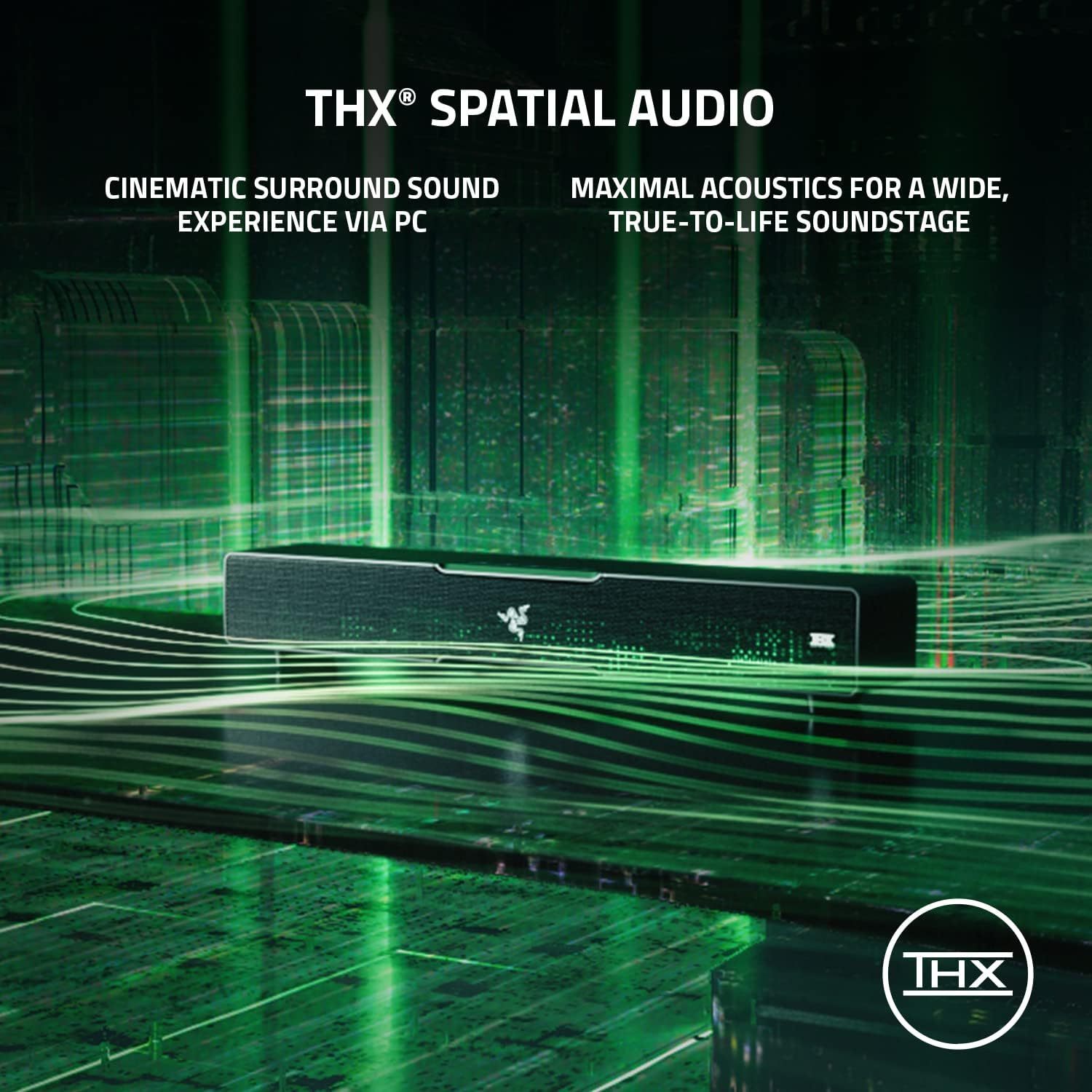Razer Leviathan V2 Dàn âm thanh cho chơi game trên máy tính với loa siêu trầm - Hàng nhập khẩu