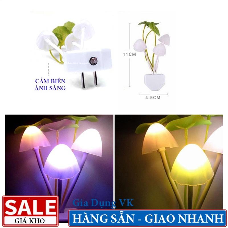 Đèn Ngủ Led Cảm Biến Ánh Sáng Hình Nấm