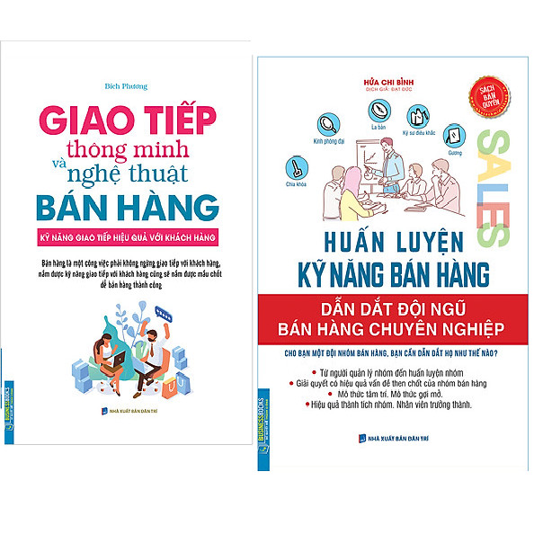 Combo Giao Tiếp Thông Minh Và Nghệ Thuật Bán Hàng (Bìa Mềm)+Huấn Luyện Kỹ Năng Bán Hàng - Dẫn Dắt Đội Ngũ Bán Hàng Chuyên Nghiệp