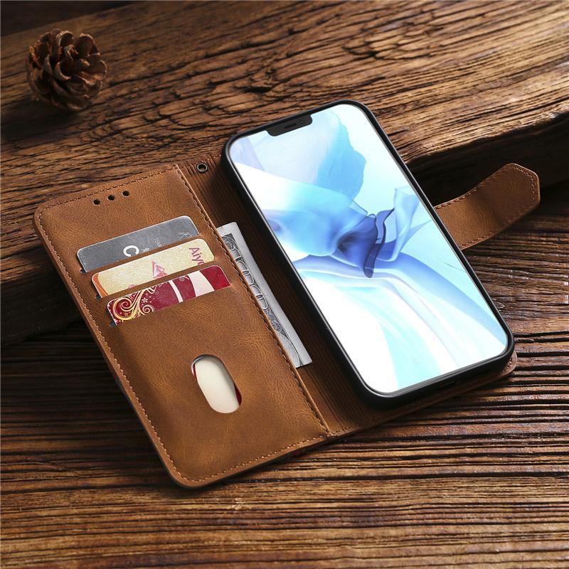Apple Bao Da Điện Thoại Nắp Lật Từ Tính Cho Iphone 6 6s 7 8 Se2 Plus X Xs Xr 12 Mini Pro Max Ốp