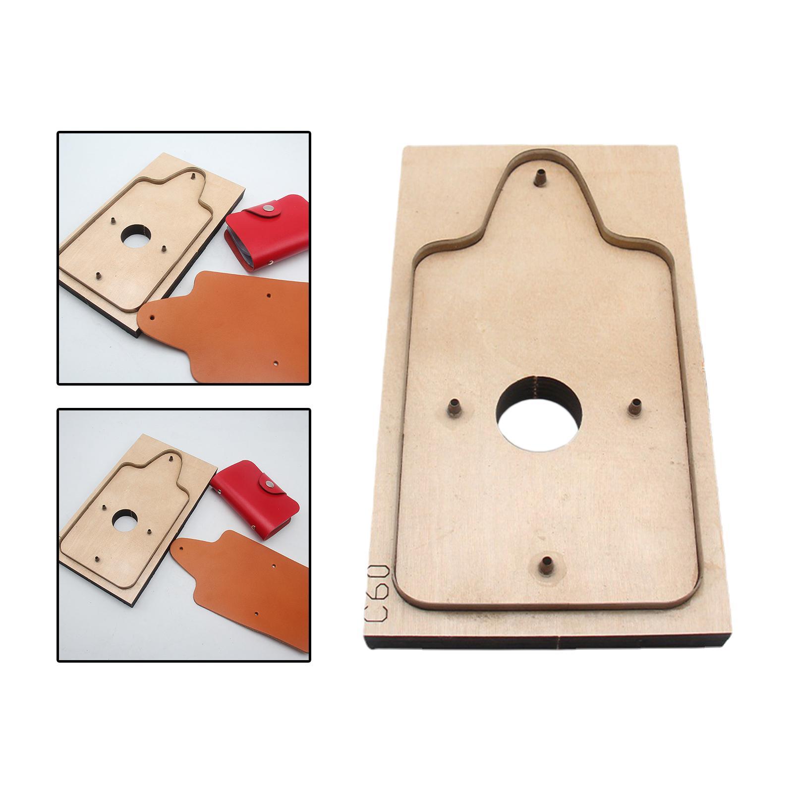 Leather Wallet Template Wallet Die Cutting  Wooden Folded Cardholder DIY Leather Wallet Making Die Leather Craft Card Bag Templates
