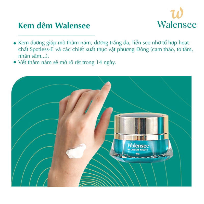 Kem dưỡng da Walensee ban đêm 20gr