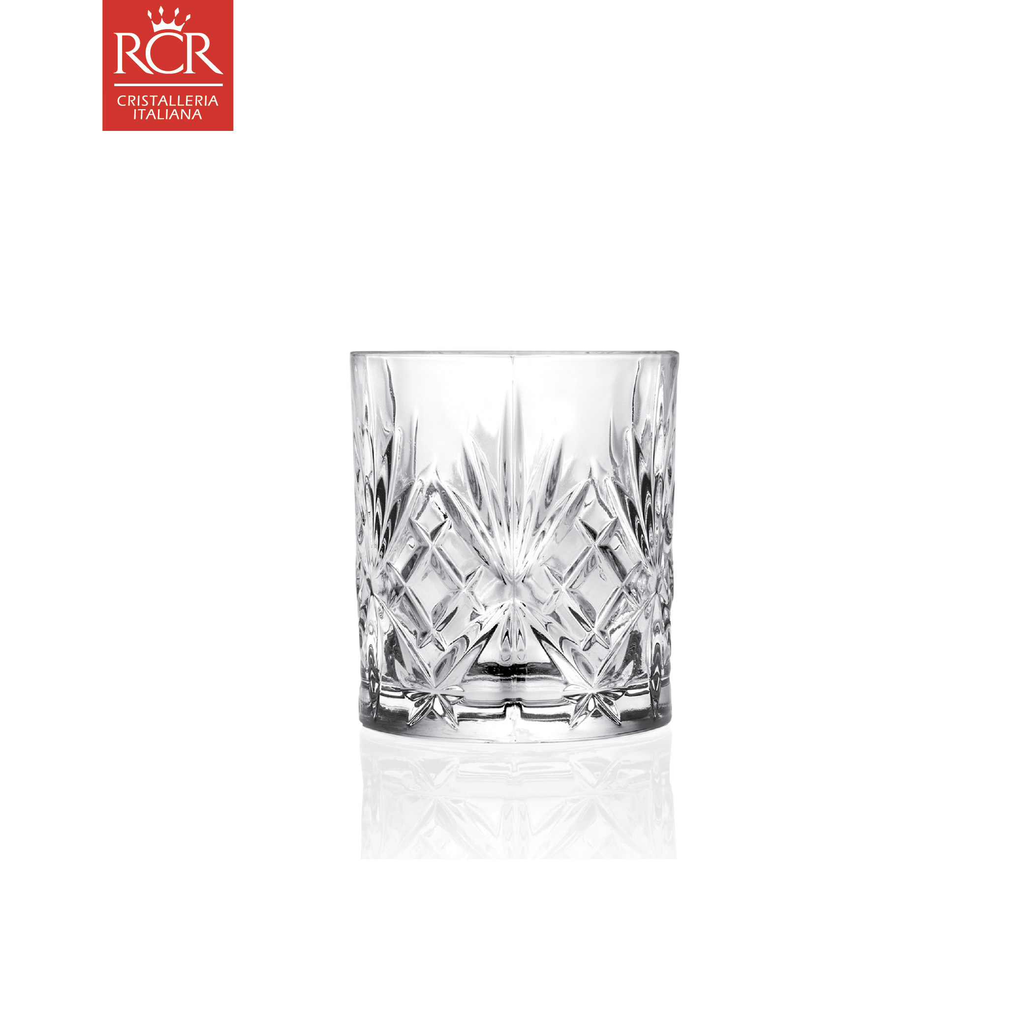 Bộ 06 Ly Shot Uống Rượu Mạnh Thuỷ Tinh Pha Lê Không Chì Ý RCR Crystal Melodia - Melodia Liqueur Tumbler 80 ml