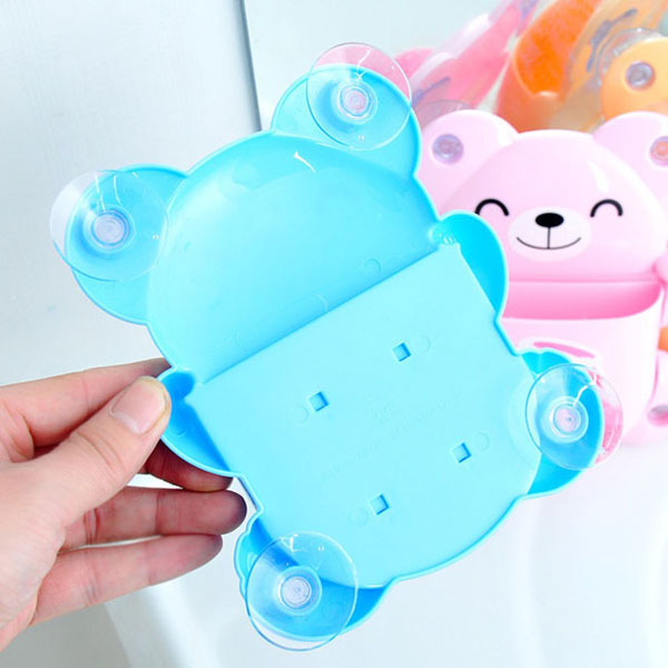 Kệ đựng bàn chải đánh răng hút chân không hình thú đáng yêu