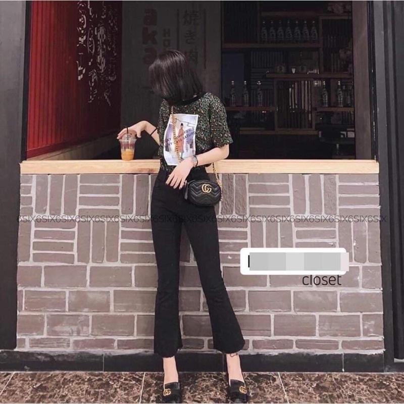 quần bò loe xuất dư siêu đẹp