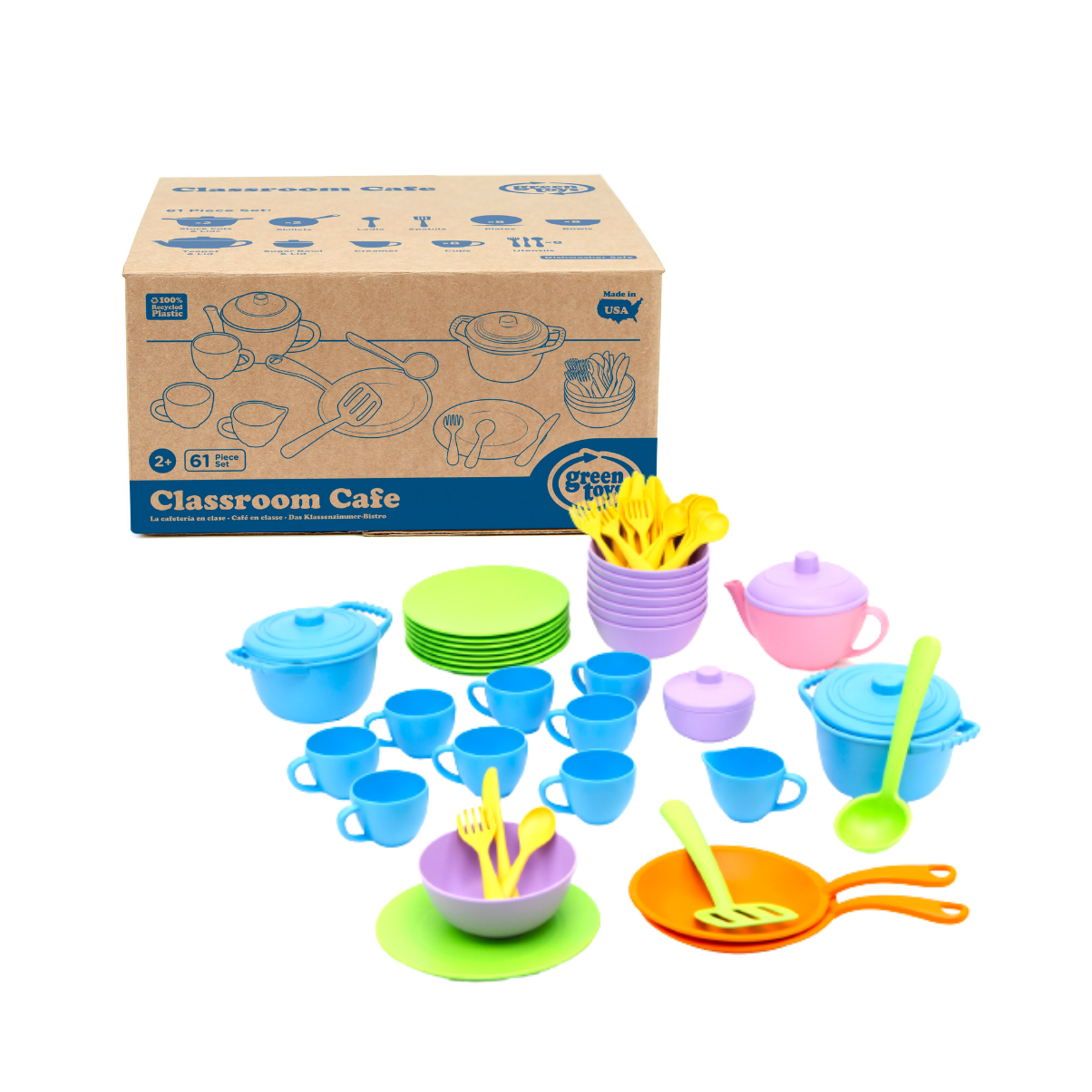 Bộ Đồ Chơi Đồ Dùng Pha Chế Và Ăn Uống Classroom Café Green Toys Cho Bé Từ 2 Tuổi